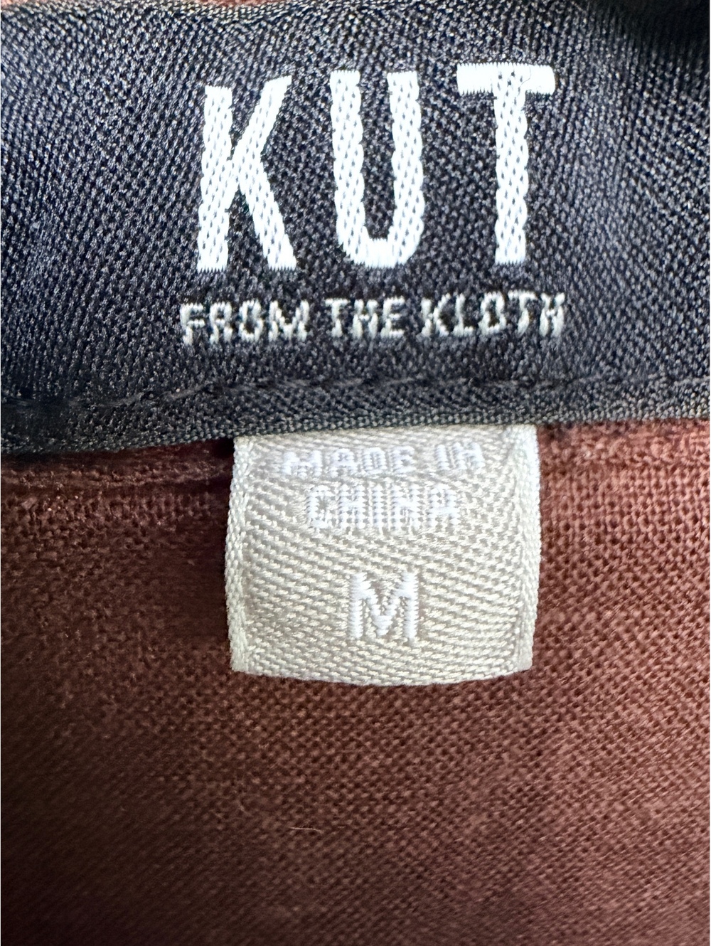 Kut from the Kloth Women's Linen Rayon Button-Up Shirt, Medium, brown - Picture 3 of 7